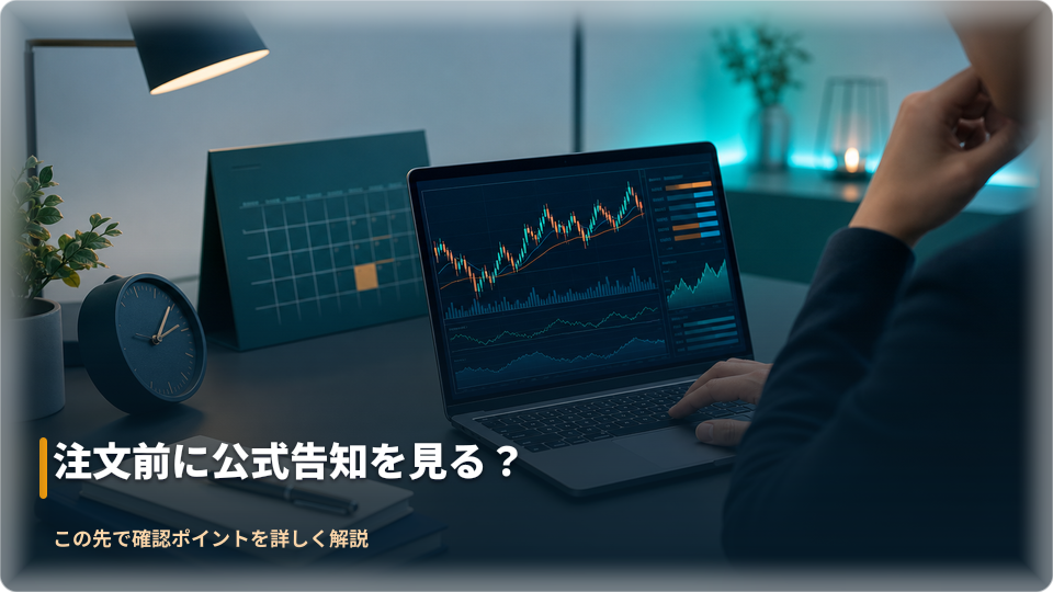 週末前にカレンダーと注文内容を確認する取引者のイメージ