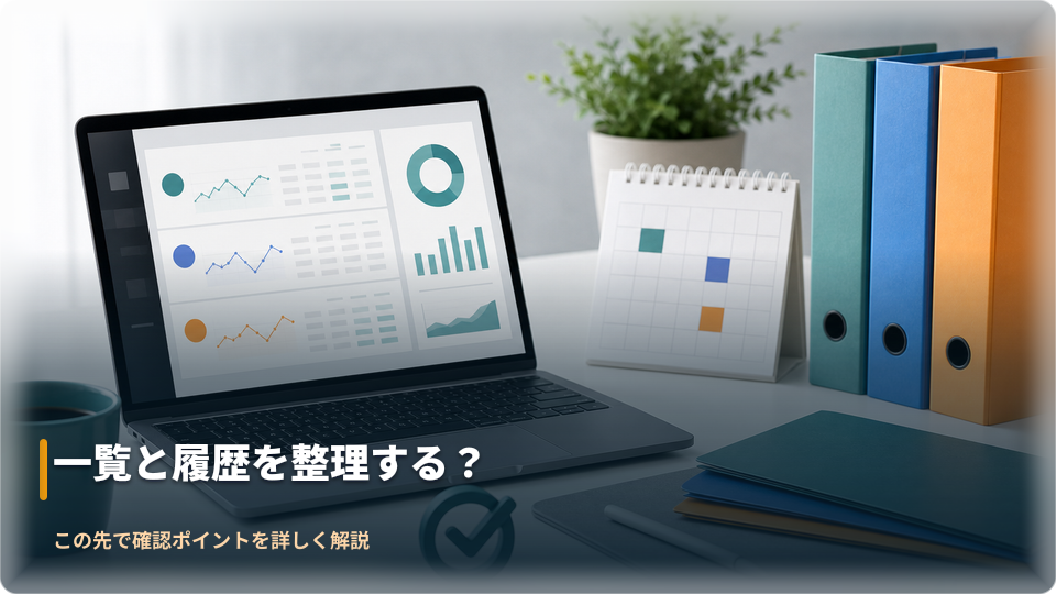 口座一覧と取引履歴を整理するイメージ