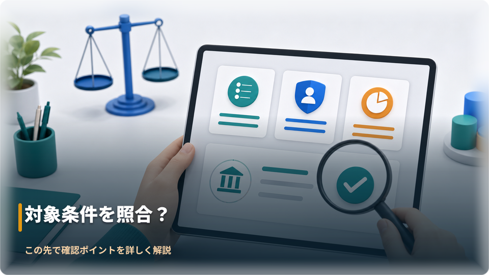 条件カードと口座情報を照合するイメージ