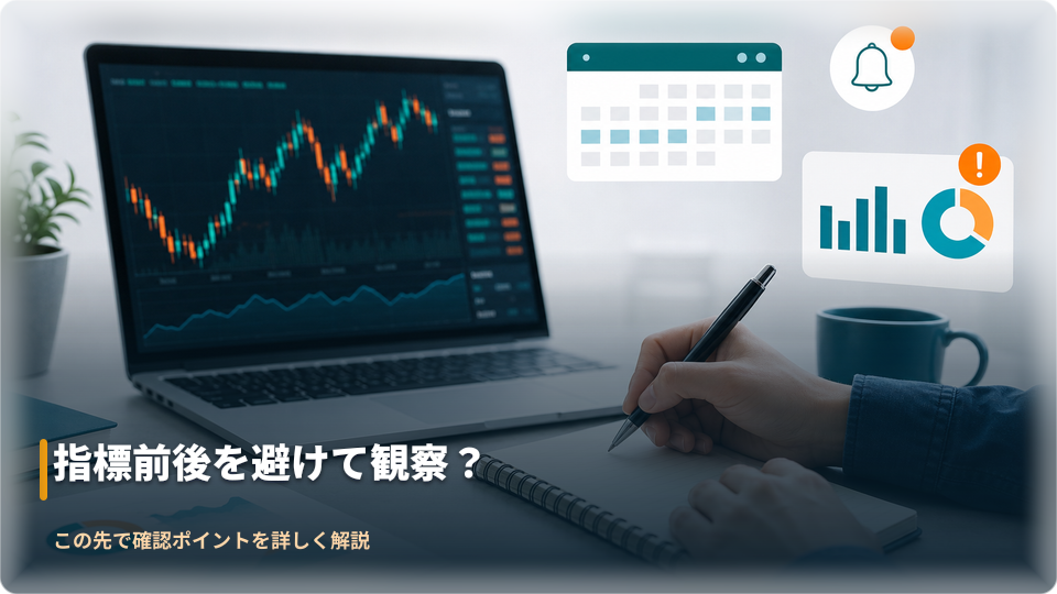 経済イベント前後の値動きを記録して観察するイメージ 経済イベント前後の値動きを記録して観察するイメージ