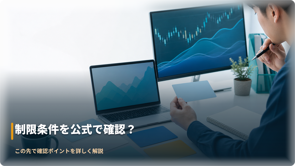 銘柄ごとの取引条件を公式画面で確認するイメージ