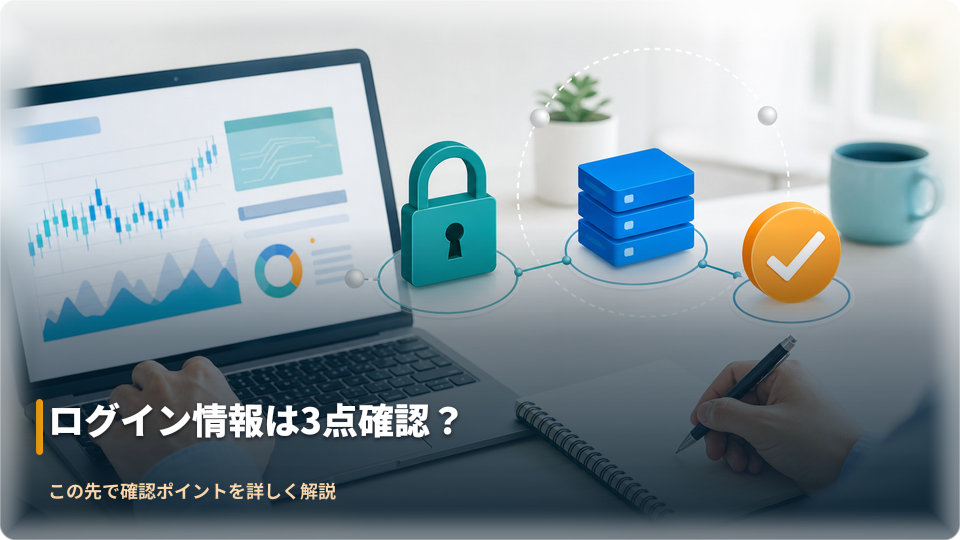 ログイン情報とサーバー情報を照合するイメージ ログイン情報とサーバー情報を照合するイメージ