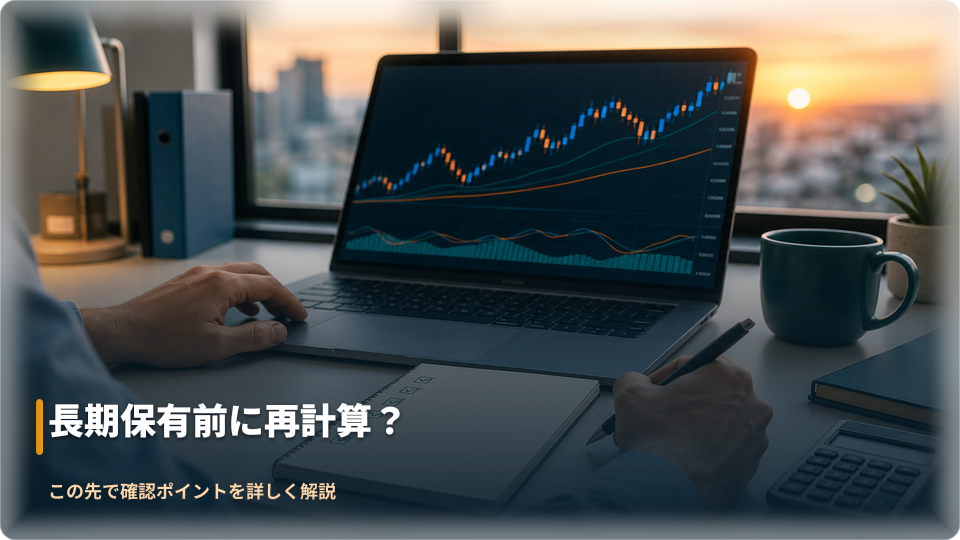 長期保有前にリスクと保有コストを再確認するイメージ