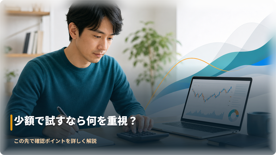 少額取引の資金管理を確認する人物と無地のメモ