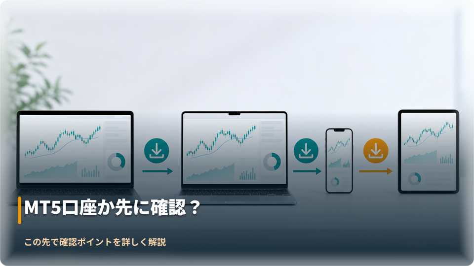 PCとスマホで公式ページから取引アプリを導入するイメージ