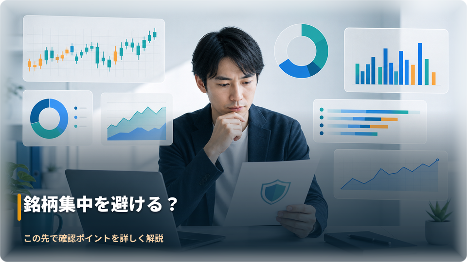 個別株への集中を避けて損失管理を考えるイメージ 個別株への集中を避けて損失管理を考えるイメージ