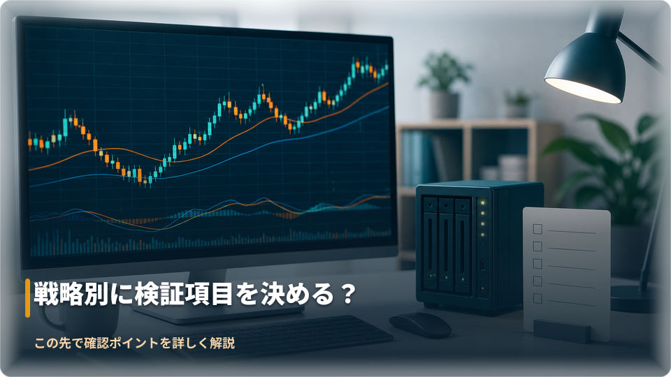 EA運用とスキャルピングの検証項目を整理するデスクのイメージ