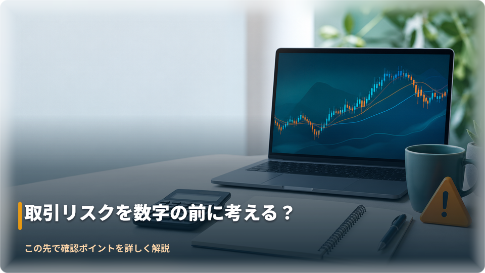 取引リスクと資金管理を検討するイメージ