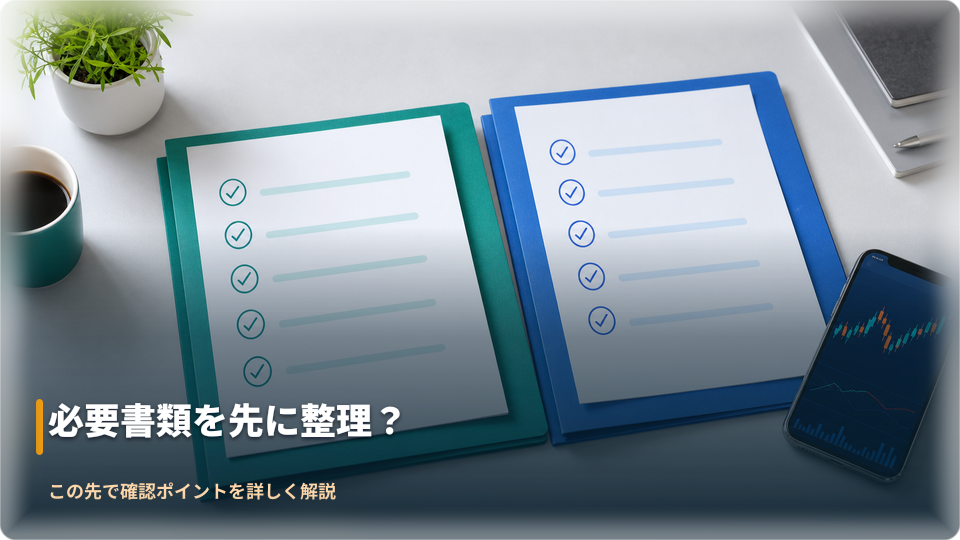 本人確認書類と住所確認書類を用途別に整理するイメージ 本人確認書類と住所確認書類を用途別に整理するイメージ